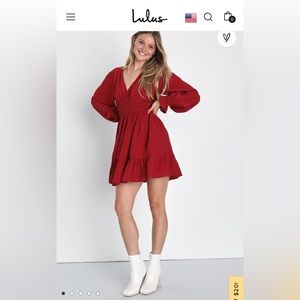 Red lulus dress